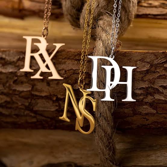 Double Alphabet Name Necklace