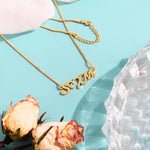 Customize Initial Heart Necklace