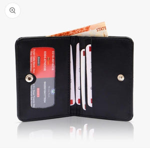 Mini Wallet Plus Card Holder With Magnetic Button - Businessman Collection
