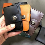 Smart Mini Wallet with Secure Button Closure