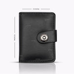 Smart Mini Wallet with Secure Button Closure