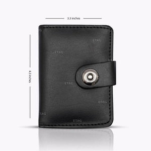 Smart Mini Wallet with Secure Button Closure