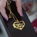 Name in Hear Necklace