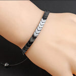 Stylish Hematite Arrows Bracelet Unisex