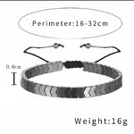 Stylish Hematite Arrows Bracelet Unisex