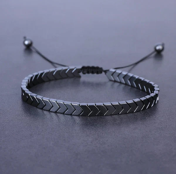 Stylish Hematite Arrows Bracelet Unisex