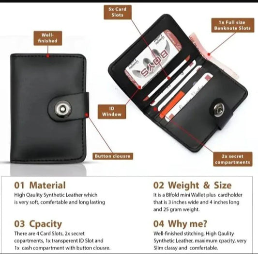 Smart & Mini Button Wallet